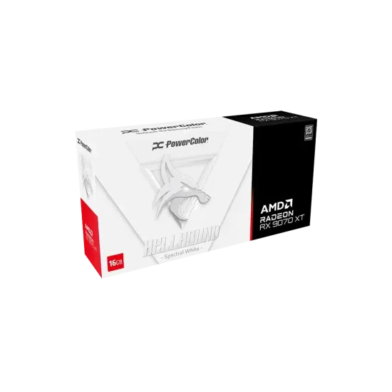 Graphic card PowerColor Radeon RX 9070 XT Hellhound White 16GB GDDR6 Graphic card PowerColor Radeon RX 9070 XT Hellhound White 16GB GDDR6