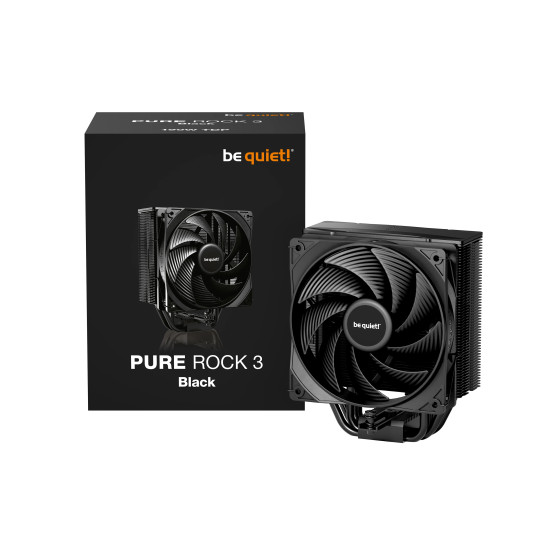 be quiet! охладител за процесор CPU Cooler - Pure Rock 3 Black be quiet! охладител за процесор CPU Cooler - Pure Rock 3 Black