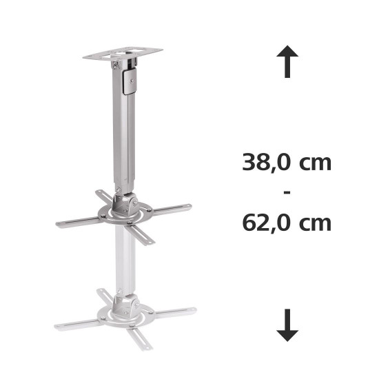 Projector Ceiling Mount HAMA 108784, 8 kg, Silver Projector Ceiling Mount HAMA 108784, 8 kg, Silver