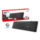 Genius клавиатура кирилизирана Keyboard SlimStar 820 Black  - AI, Illuminated, Slim, BG, USB