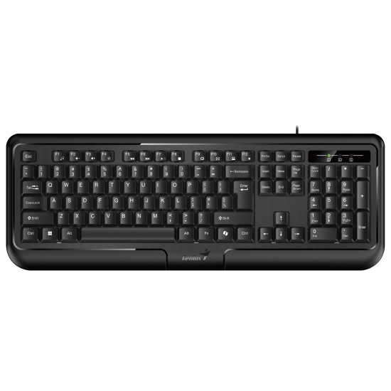 Genius клавиатура кирилизирана Smart Keyboard KB-118 II Black - AI, BG Layout, USB