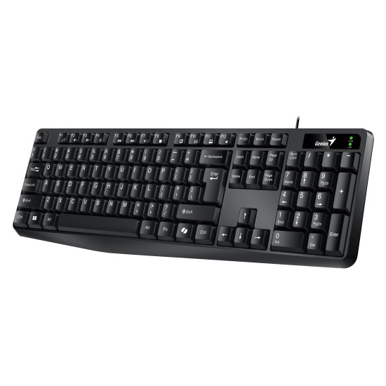 Genius клавиатура кирилизирана Smart Keyboard KB-117 Black - AI, BG Layout, USB