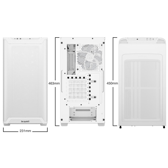 be quiet! кутия Case ATX - Pure Base 501 LX White be quiet! кутия Case ATX - Pure Base 501 LX White