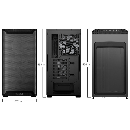 be quiet! кутия Case ATX - Pure Base 501 LX Black be quiet! кутия Case ATX - Pure Base 501 LX Black
