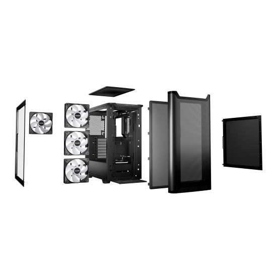 be quiet! кутия Case ATX - Pure Base 501 LX Black be quiet! кутия Case ATX - Pure Base 501 LX Black