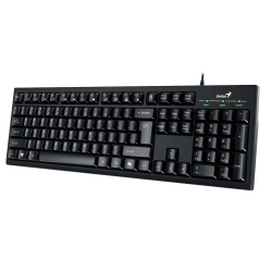 Genius клавиатура кирилизирана Smart Keyboard KB-100 Black - AI, BG Layout, USB