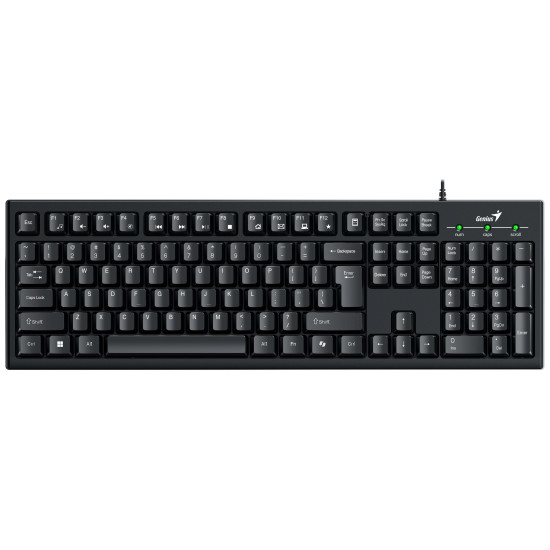 Genius клавиатура кирилизирана Smart Keyboard KB-100 Black - AI, BG Layout, USB