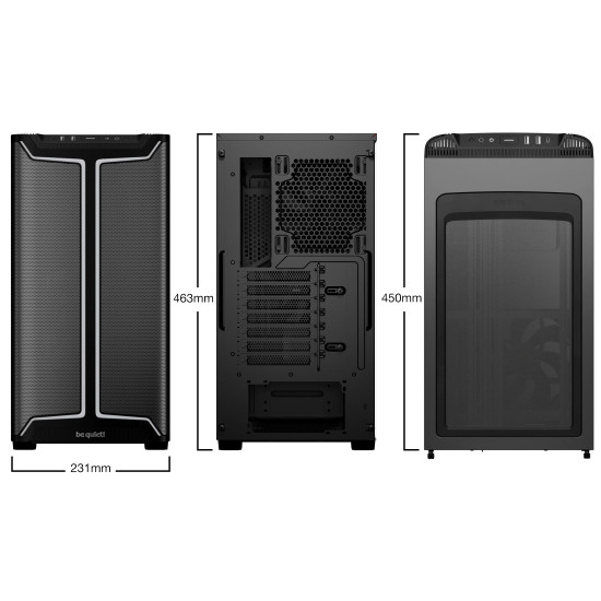 be quiet! кутия Case ATX - Pure Base 501 DX Black be quiet! кутия Case ATX - Pure Base 501 DX Black