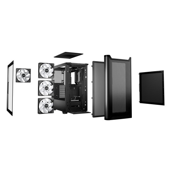 be quiet! кутия Case ATX - Pure Base 501 DX Black be quiet! кутия Case ATX - Pure Base 501 DX Black