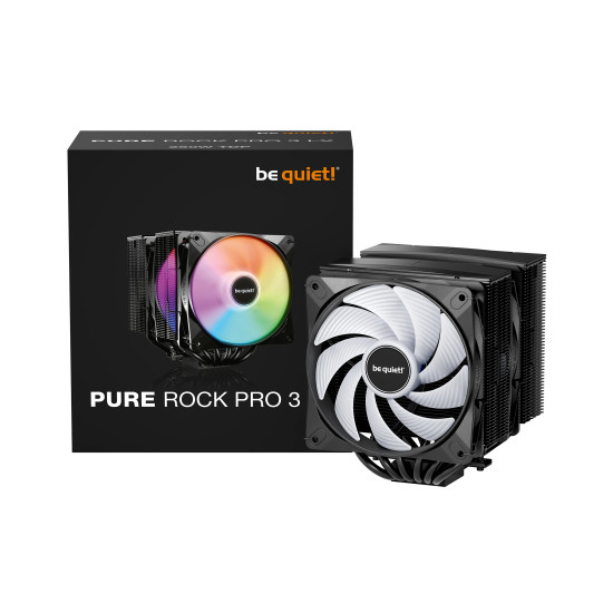 be quiet! охладител за процесор CPU Cooler - Pure Rock Pro 3 LX Black - Dual-Tower