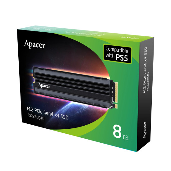 Apacer диск SSD M.2 PCIe AS2280Q4U, 1TB, PS5 - AP1TBAS2280Q4U-1 Apacer диск SSD M.2 PCIe AS2280Q4U, 1TB, PS5 - AP1TBAS2280Q4U-1