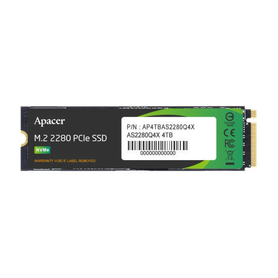 Apacer диск SSD M.2 PCIe AS2280Q4X, 512GB - AP512GAS2280Q4X-1
