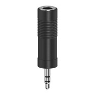 Hama Audio Adapter, 3.5 mm Jack Plug - 6.3 mm Jack Socket, Stereo Hama Audio Adapter, 3.5 mm Jack Plug - 6.3 mm Jack Socket, Stereo