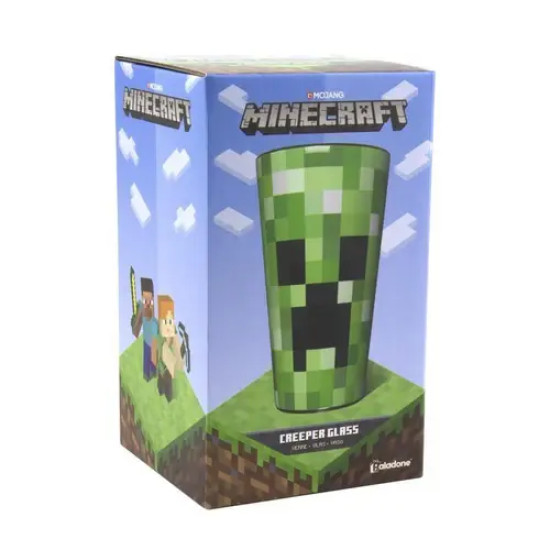 Чаша Paladone Minecraft Creeper Glass (400ml), PP6729MCFV2 Чаша Paladone Minecraft Creeper Glass (400ml), PP6729MCFV2