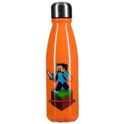 Paladone Minecraft - Aluminium Water Bottle 600ml, PP12074MCF Paladone Minecraft - Aluminium Water Bottle 600ml, PP12074MCF