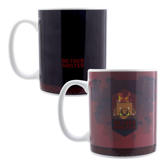 Paladone Minecraft Nether Heat Change Mug, PP10590MCF Paladone Minecraft Nether Heat Change Mug, PP10590MCF