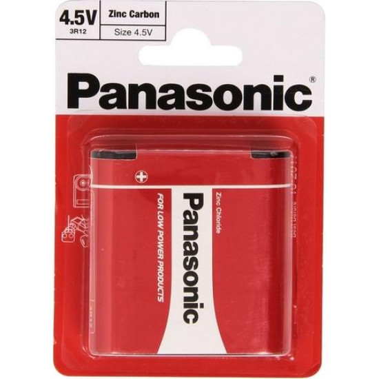 Zinc carbon battery   3R12  1 pcs. blister  4.5V PANASONIC
