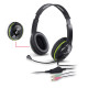 Genius слушалки с микрофон Headset HS-400A - 3.5 mm, Mic, Black/Green
