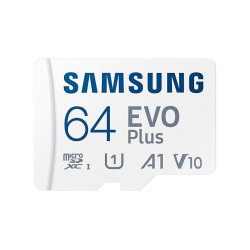 Memory card Samsung EVO Plus microSDXC, 64GB, Adapter Memory card Samsung EVO Plus microSDXC, 64GB, Adapter