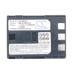 Camera Battery for CANON NB2LH LiIon 7.4V 600mAh Cameron Sino Camera Battery for CANON NB2LH LiIon 7.4V 600mAh Cameron Sino