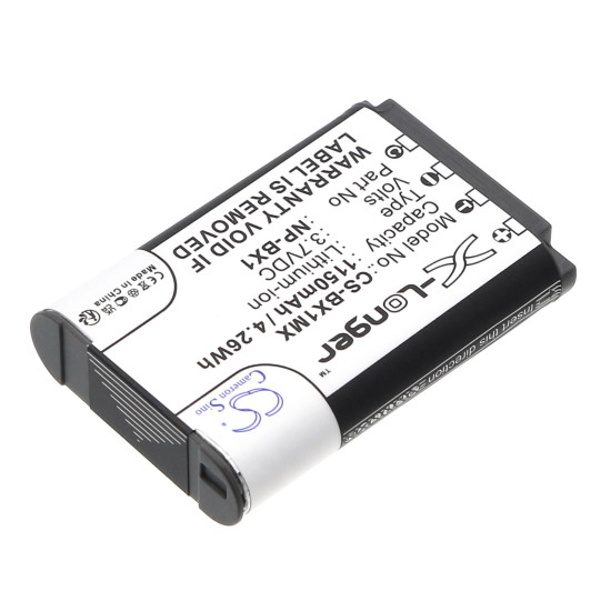 Camera Battery for SONY NP-BX1 LiIon 3.7V 1150mAh  Cameron Sino Camera Battery for SONY NP-BX1 LiIon 3.7V 1150mAh  Cameron Sino