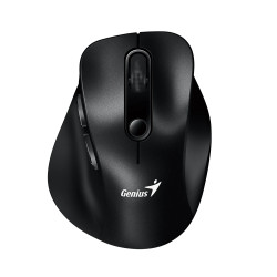 Genius безжина безшумна мишка Wireless Silent Mouse Ergo 9000S - Silent, Bluetooth, 2.4G, Black Genius безжина безшумна мишка Wireless Silent Mouse Ergo 9000S - Silent, Bluetooth, 2.4G, Black