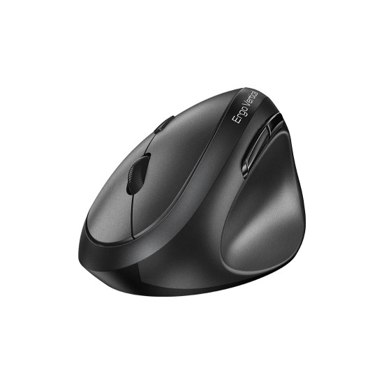 Genius вертикална безжична мишка Vertical Mouse wireless Ergo 8350S - Silent, AI, Bluetooth, 2.4G, Dark Grey