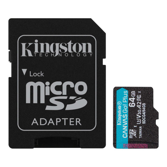 Memory card Kingston Canvas Go! Plus Gen4 microSDXC 64GB Memory card Kingston Canvas Go! Plus Gen4 microSDXC 64GB