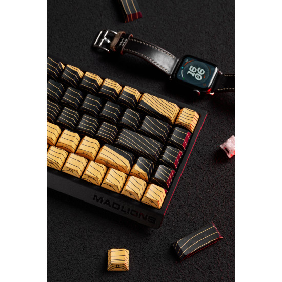 Madlions професионална геймърска механична клавиатура Professional Gaming Mechanical Keyboard MAD 68 HE Contour Flagship - 8K, Magnetic Amber Pro [Linear]