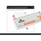 VGN безжична геймърска механична клавиатура Wireless Gaming Mechanical Keyboard - N75 PRO Jelly Orange - Kailh Vaporwave Switches [Linear]