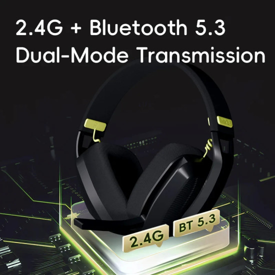 VGN безжични геймърски слушалки Wireless Gaming Headphones - SIREN V1 White - Bluetooth 5.3, 2.4G