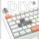 VGN професионална геймърска механична клавиатура Professional Gaming Mechanical Keyboard N75 RGB Jelly Orange - Power Silver Switches [Linear]