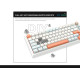 VGN професионална геймърска механична клавиатура Professional Gaming Mechanical Keyboard N75 RGB Caribbean Blue - Power Purple Switches [Tactile]