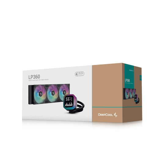 DeepCool водно охлаждане Water Cooling LP360 - LCD Screen, A-RGB DeepCool водно охлаждане Water Cooling LP360 - LCD Screen, A-RGB