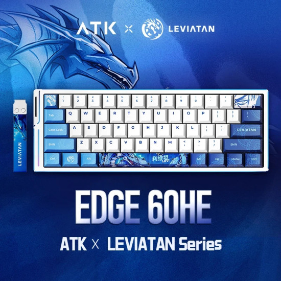 ATK професионална геймърска механична клавиатура Professional Gaming Mechanical Keyboard EDGE 60 HE Master Leviatan - 8K, Gateron Jade Pro Switches ATK професионална геймърска механична клавиатура Professional Gaming Mechanical Keyboard EDGE 60 HE Master Leviatan - 8K, Gateron Jade Pro Switches
