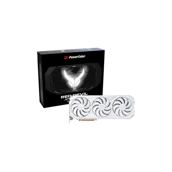 Graphic card PowerColor Radeon RX 9070 XT Red Devil Spectral White 16GB GDDR6 Graphic card PowerColor Radeon RX 9070 XT Red Devil Spectral White 16GB GDDR6