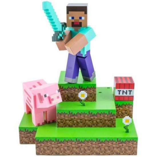 Лампа Paladone: Minecraft - Steve Diorama Light, PP9463MCF Лампа Paladone: Minecraft - Steve Diorama Light, PP9463MCF