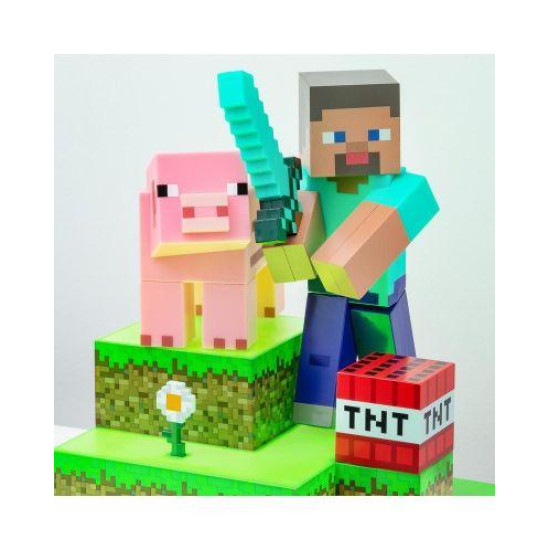 Лампа Paladone: Minecraft - Steve Diorama Light, PP9463MCF Лампа Paladone: Minecraft - Steve Diorama Light, PP9463MCF