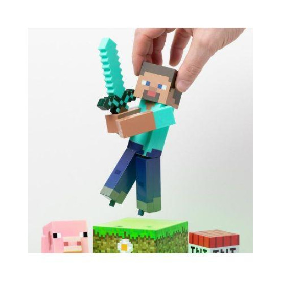 Лампа Paladone: Minecraft - Steve Diorama Light, PP9463MCF Лампа Paladone: Minecraft - Steve Diorama Light, PP9463MCF