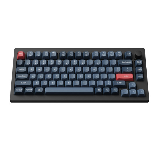 Механична клавиатура Keychron V1 MAX QMK 75% Carbon Black - Wireless