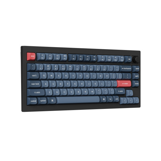 Механична клавиатура Keychron V1 MAX QMK 75% Carbon Black - Wireless