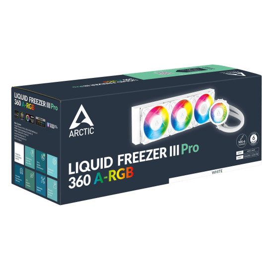 Arctic водно охлаждане Liquid Freezer III Pro 360 A-RGB White Arctic водно охлаждане Liquid Freezer III Pro 360 A-RGB White