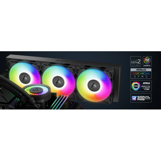 Arctic водно охлаждане Liquid Freezer III Pro 360 A-RGB Black