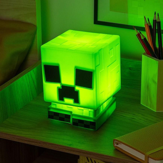 Paladone: Minecraft - Creeper SquishyGlo Silicone Light Rechargeable, PP14710MCF Paladone: Minecraft - Creeper SquishyGlo Silicone Light Rechargeable, PP14710MCF