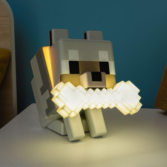 Paladone Glo Buddies: Minecraft - Wolf Light, PP14761MCF Paladone Glo Buddies: Minecraft - Wolf Light, PP14761MCF