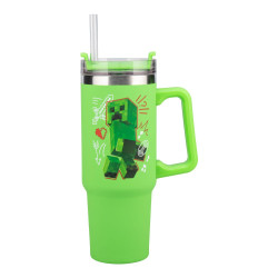 Paladone: Minecraft - Green 900ml Multiway Travel Cup Stra, PP14600MCF Paladone: Minecraft - Green 900ml Multiway Travel Cup Stra, PP14600MCF