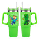 Paladone: Minecraft - Green 900ml Multiway Travel Cup Stra, PP14600MCF Paladone: Minecraft - Green 900ml Multiway Travel Cup Stra, PP14600MCF