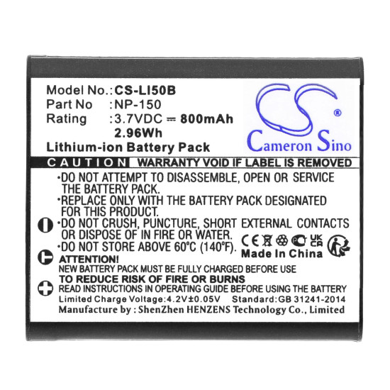 Батерия за апарат Cameron Sino 3.7V 800mAh, LiIon , OLYMPUS Li50