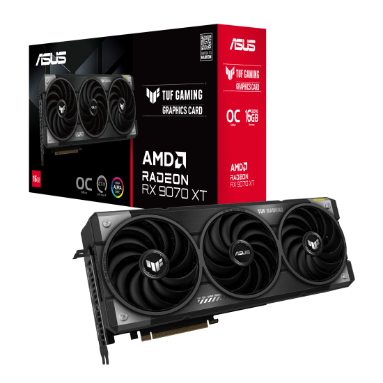 Graphic card ASUS TUF GAMING RADEON RX 9070 XT OC 16GB GDDR6 Graphic card ASUS TUF GAMING RADEON RX 9070 XT OC 16GB GDDR6