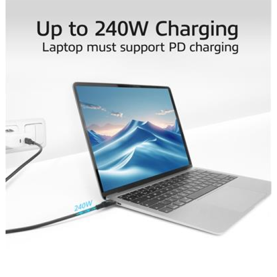 ACT Cable USB-C - USB-C, 0.5 m / USB4, 20Gbps, 240W ACT Cable USB-C - USB-C, 0.5 m / USB4, 20Gbps, 240W